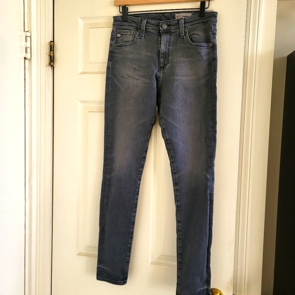 Ag Adriano Goldschmied Gray Skinny Jeans with Stretch - Picture 1 of 12